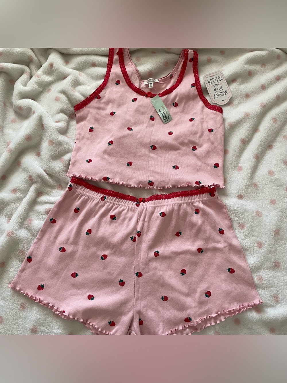 strawberry pajama set💝